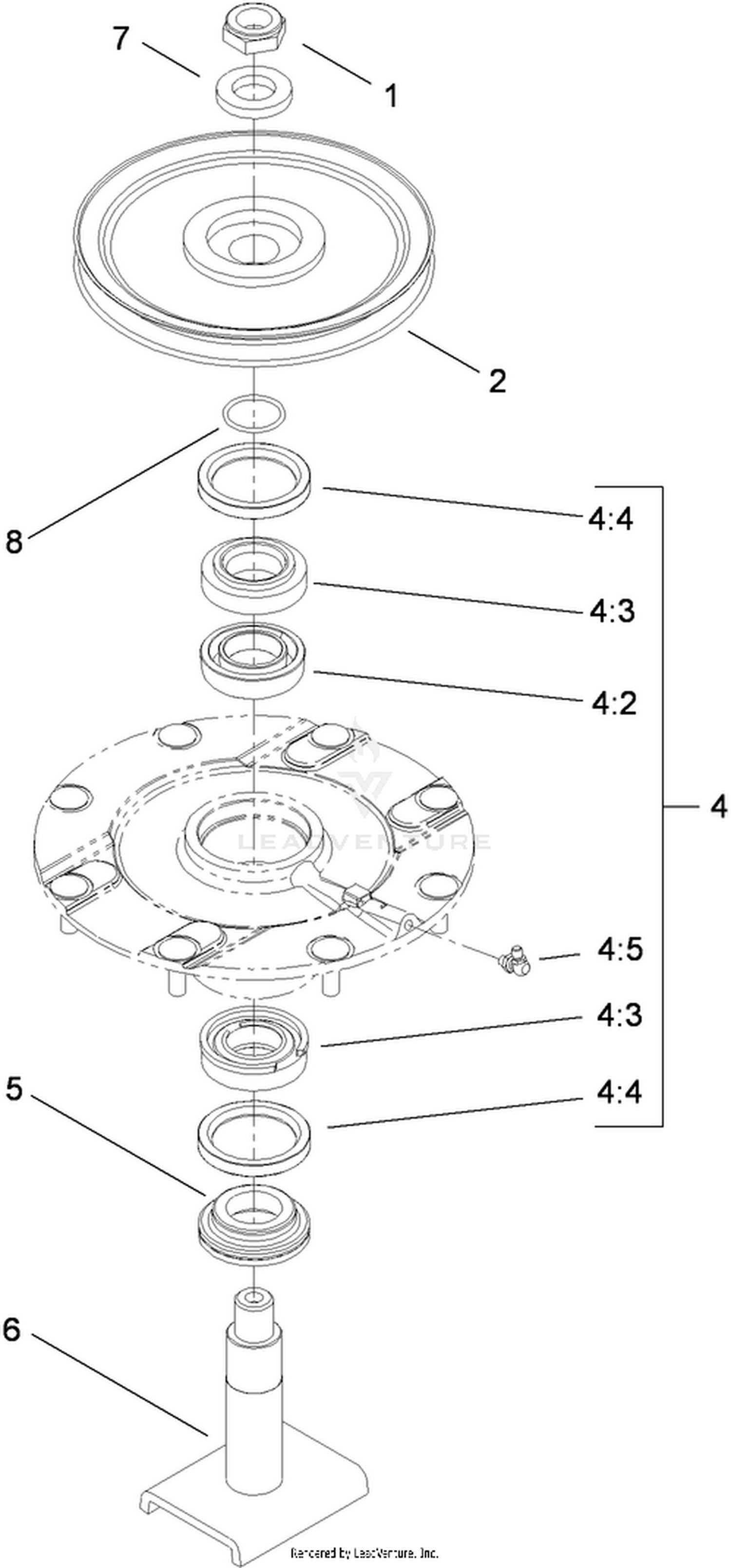 Low Driven Spindle Assembly No. 119-4776