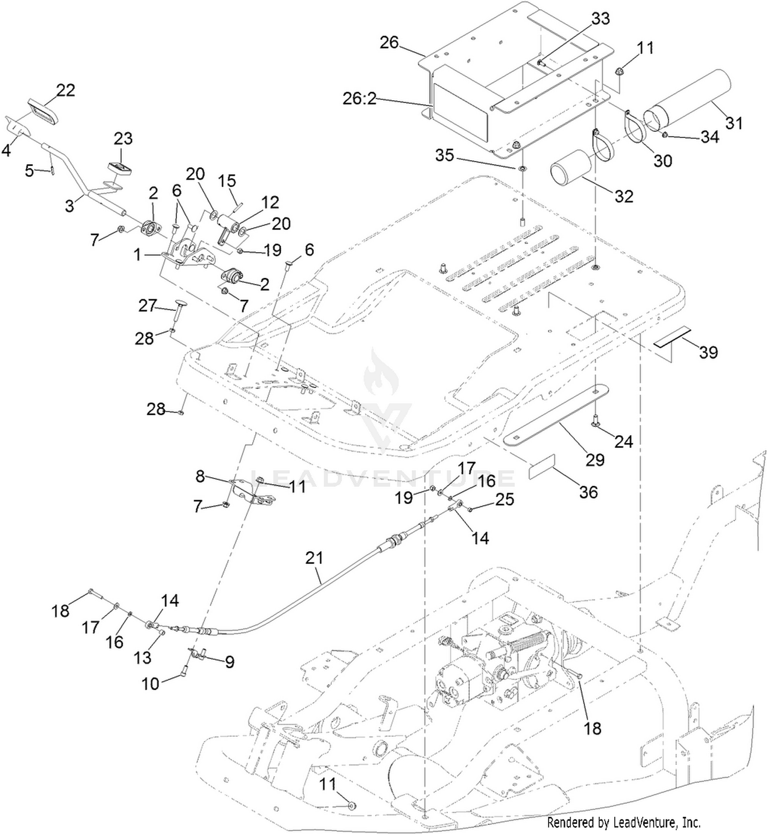 Traction Pedal Assembly