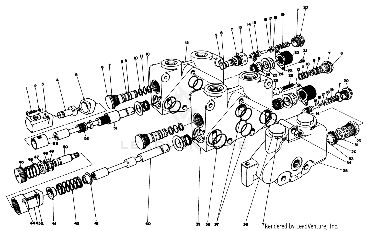 Control Valve Assembly No. 49-5540 Section 1 And 2