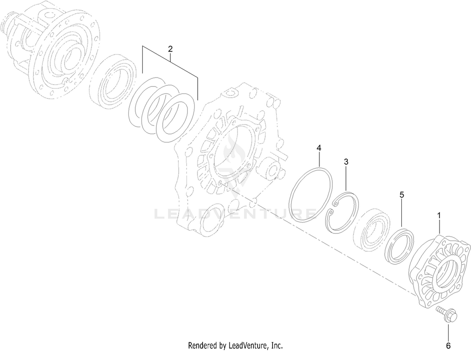 Differential Carrier Assembly  Transaxle Assembly No. 120-7610