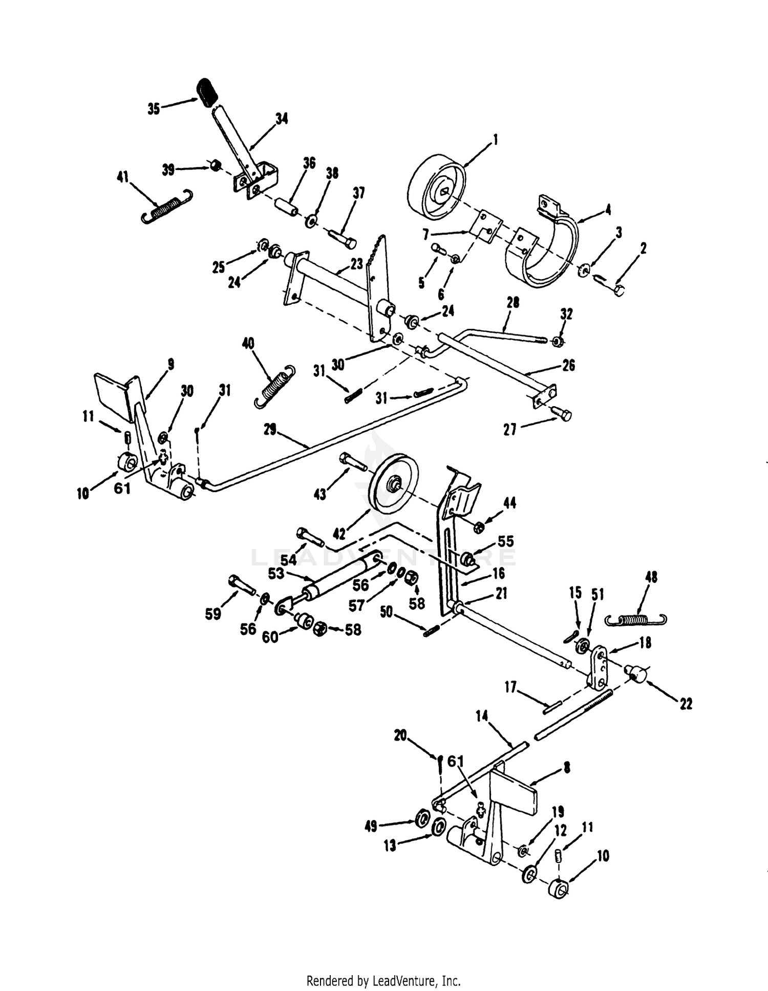 Clutch, Brake And Speed Control Linkage
