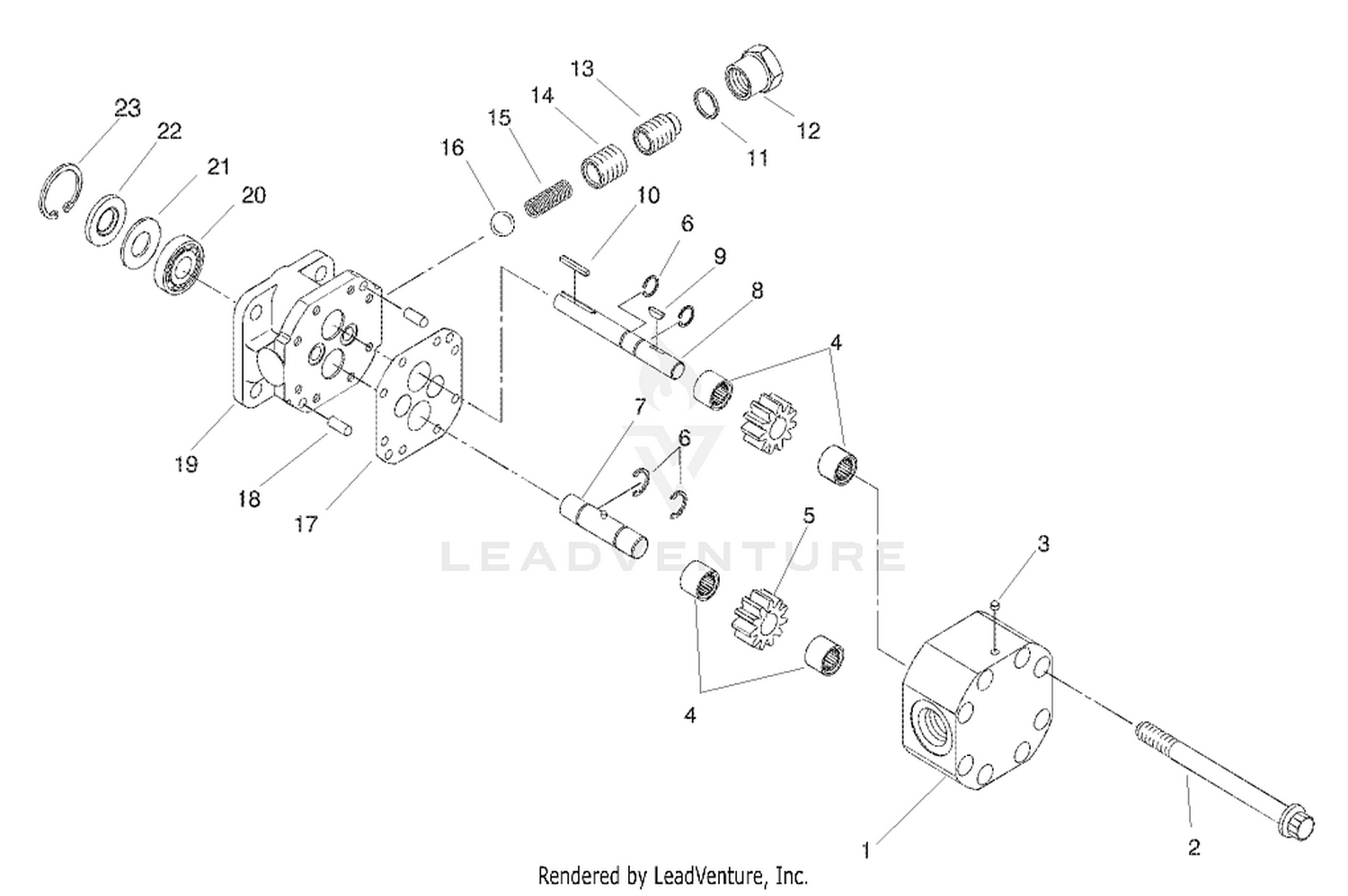 HYDRAULIC PUMP ASM NO. 100-8302