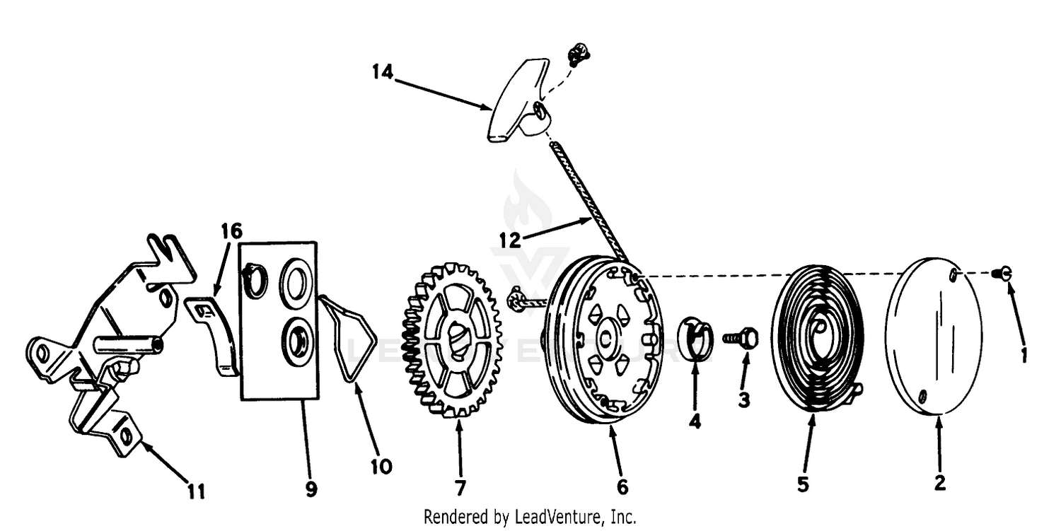 Rewind Starter N0. 590519