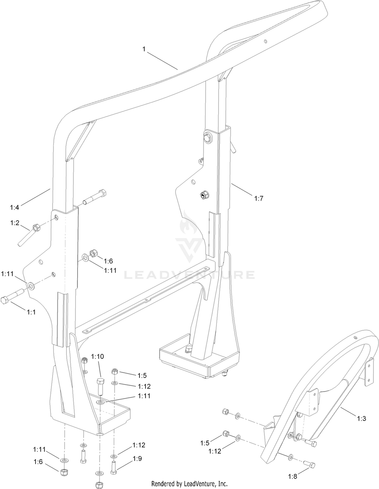 Roll-Over Protection System Assembly