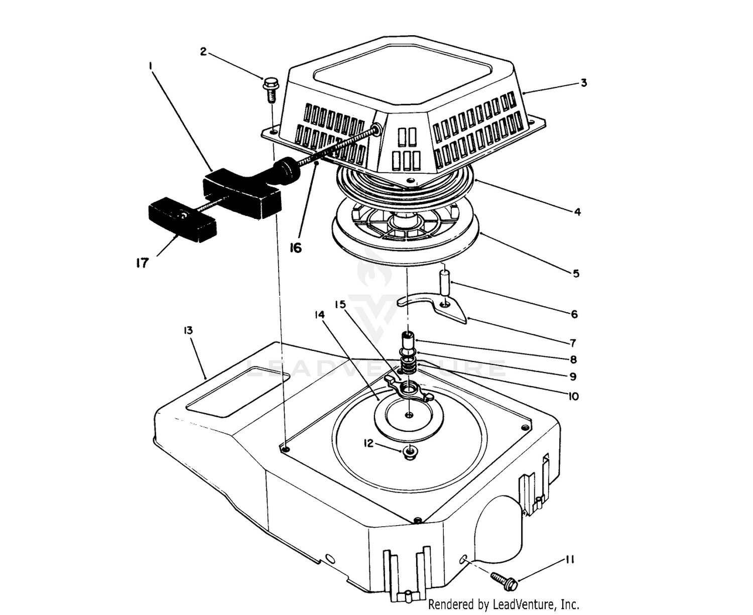 Recoil Assembly (engine No. Vmg6, Vmj8  Vmk9)
