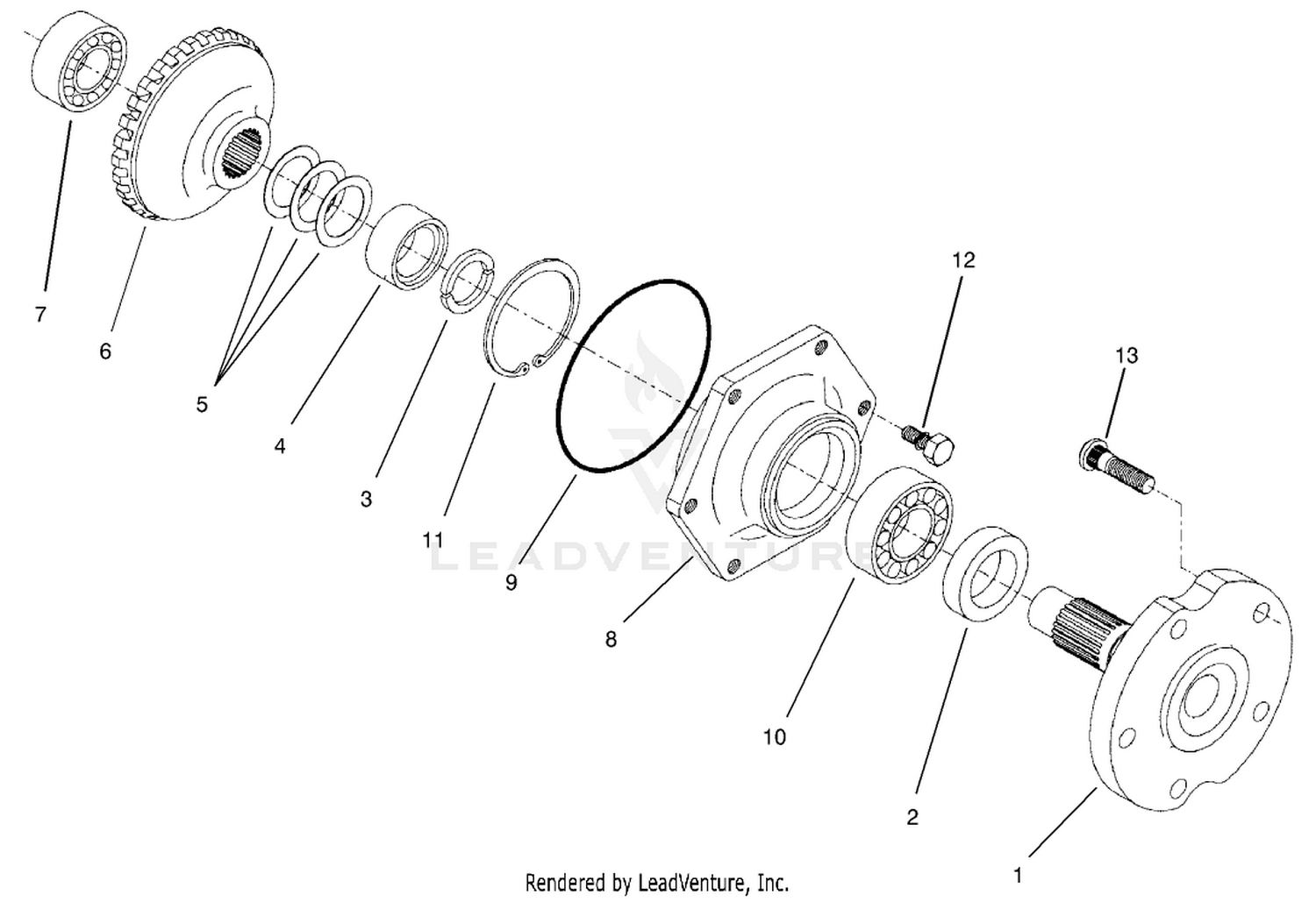 Axle Assembly  Rear Axle Assembly No. 100-3784