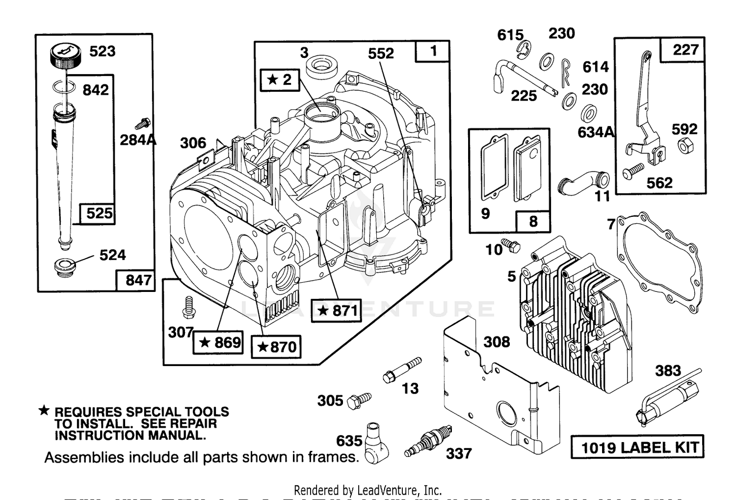 Engine Briggs  Stratton Model 28m707-0122-01