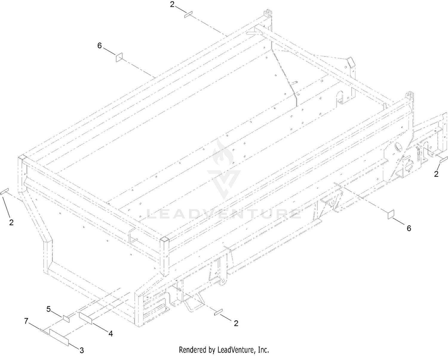 Box Frame Decal Assembly No. 120-0890