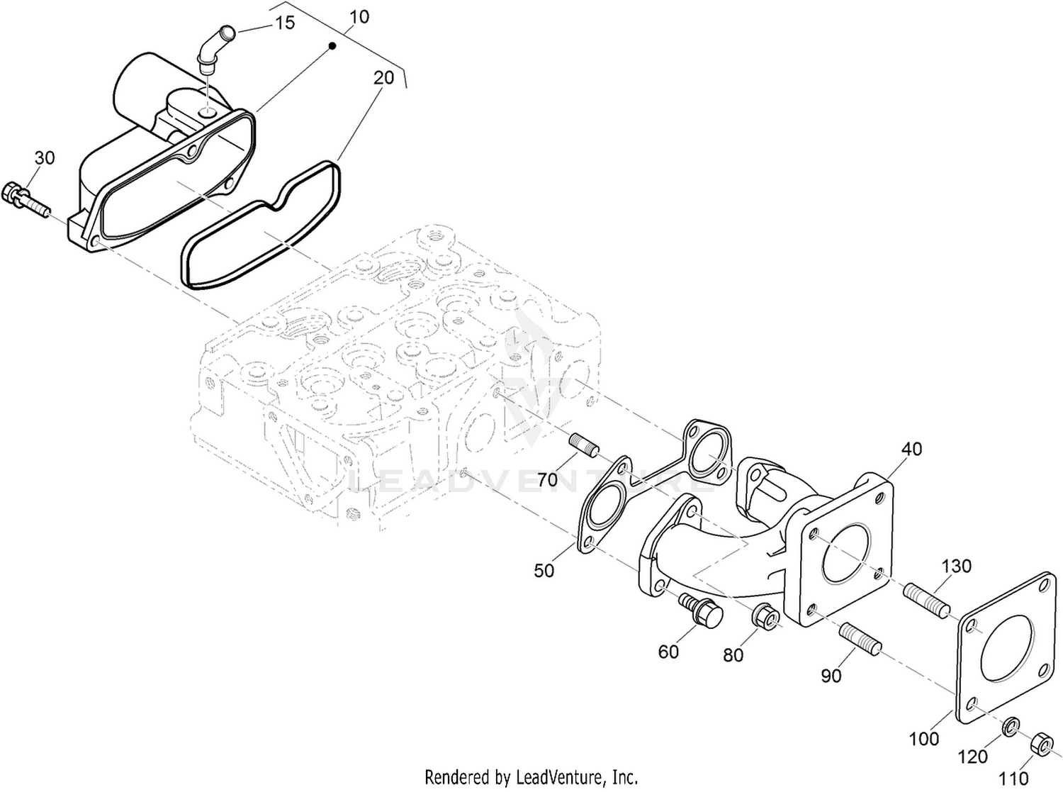 Inlet and Exhaust Manifold Assembly