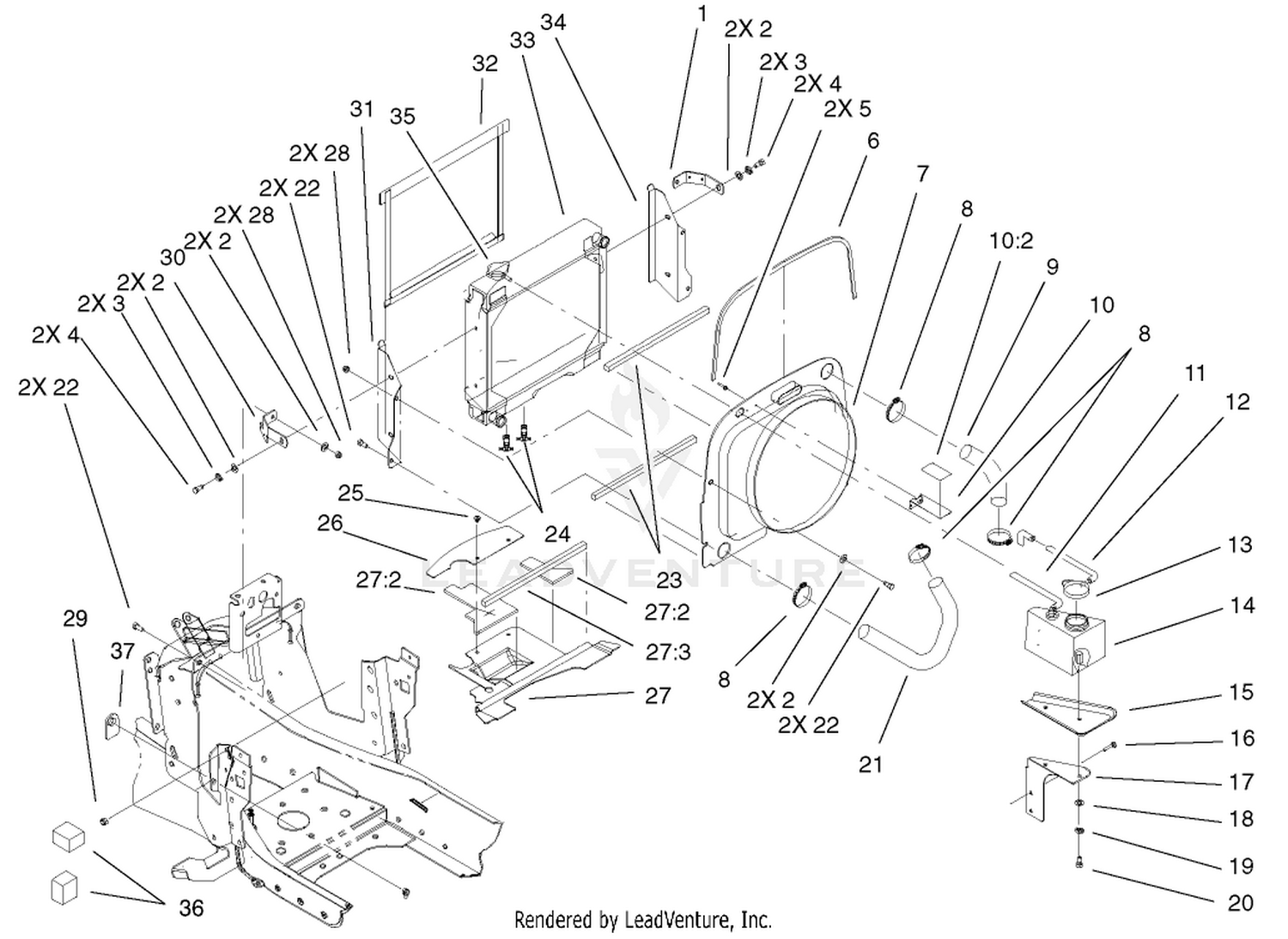 Liquid Cooled Diesel Engine Assembly (cont.)