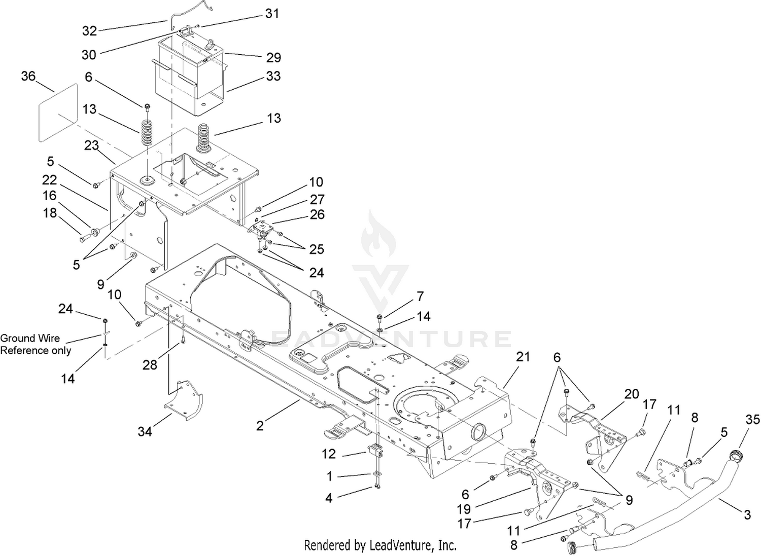 Frame and Battery Assembly