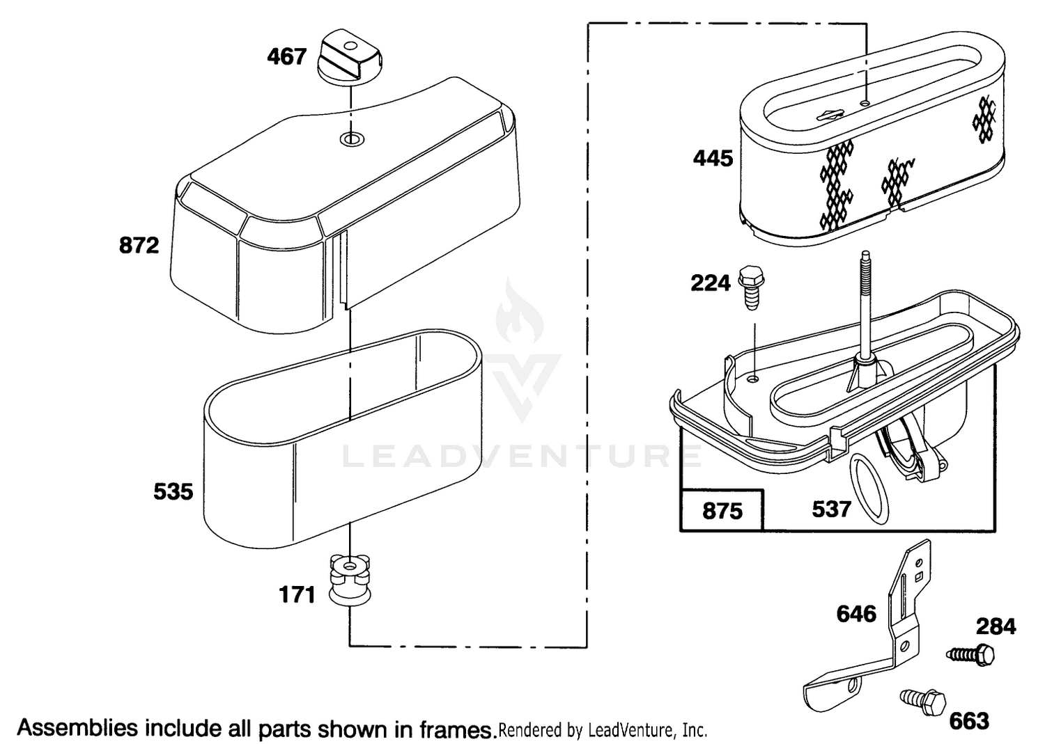 Engine Briggs  Stratton Model 286707-0453-01 4