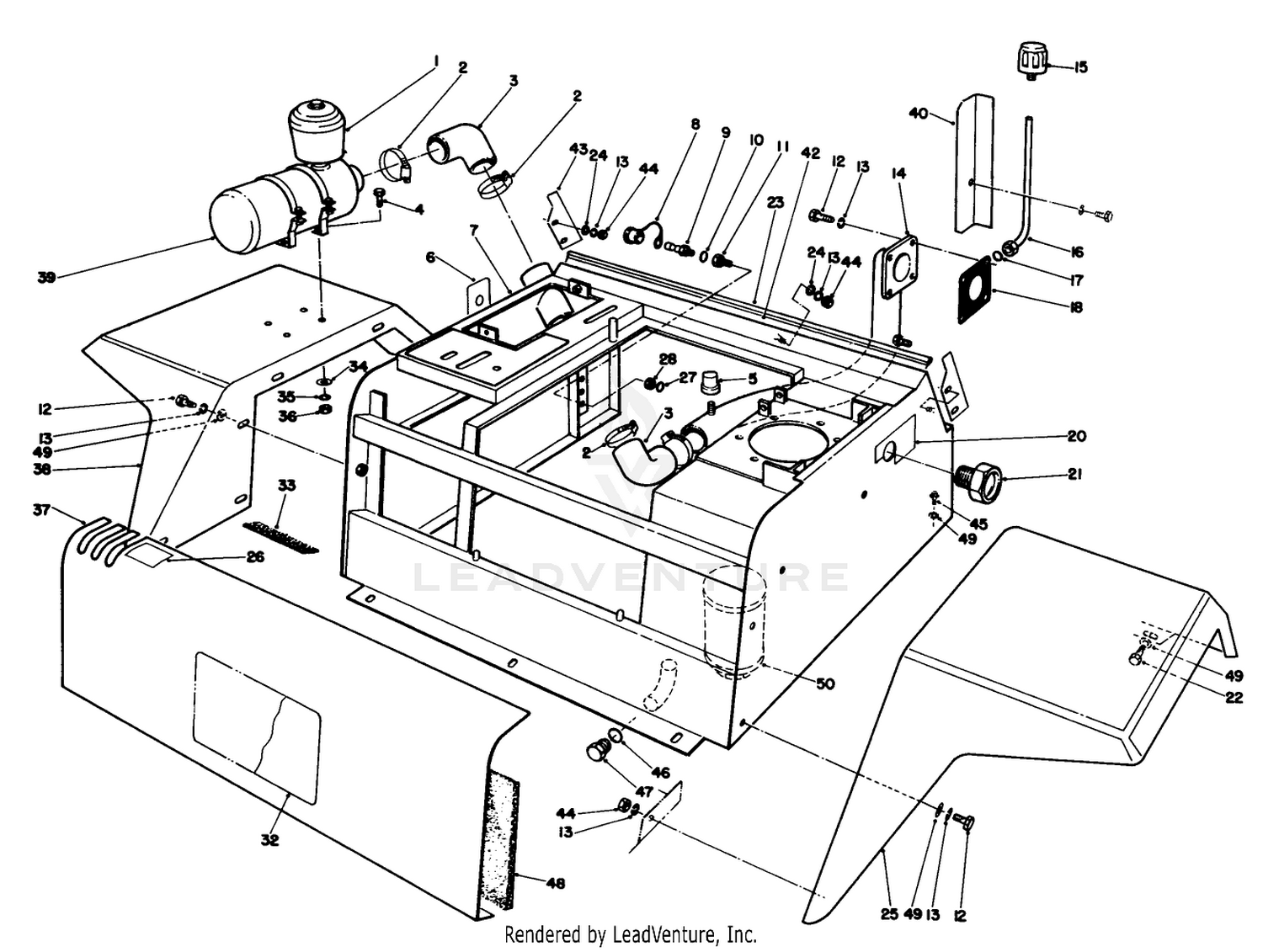 Fenders  Center Console Assembly