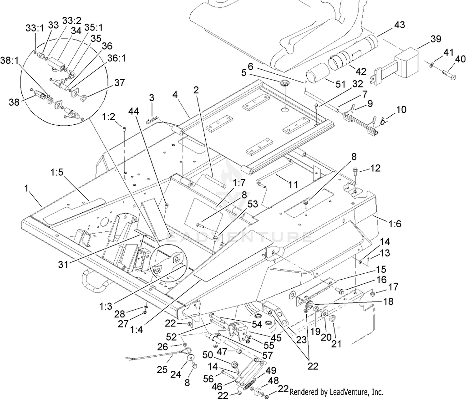 Platform and Seat Base Assembly