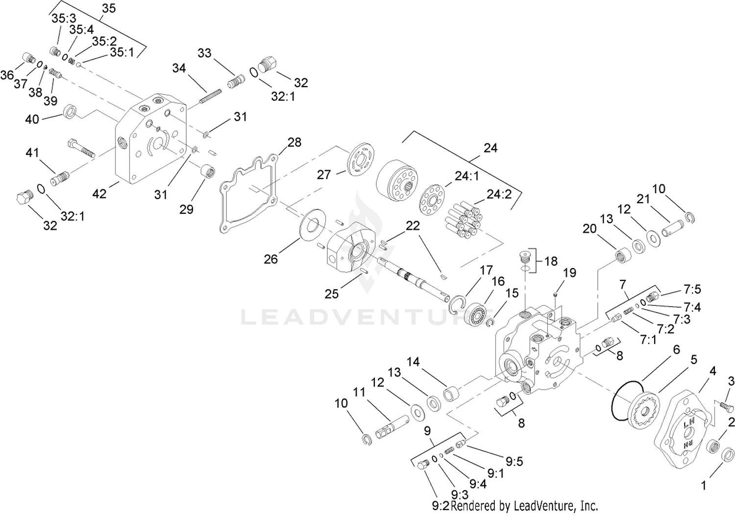 Variable Piston Pump Assembly No. 108-2934