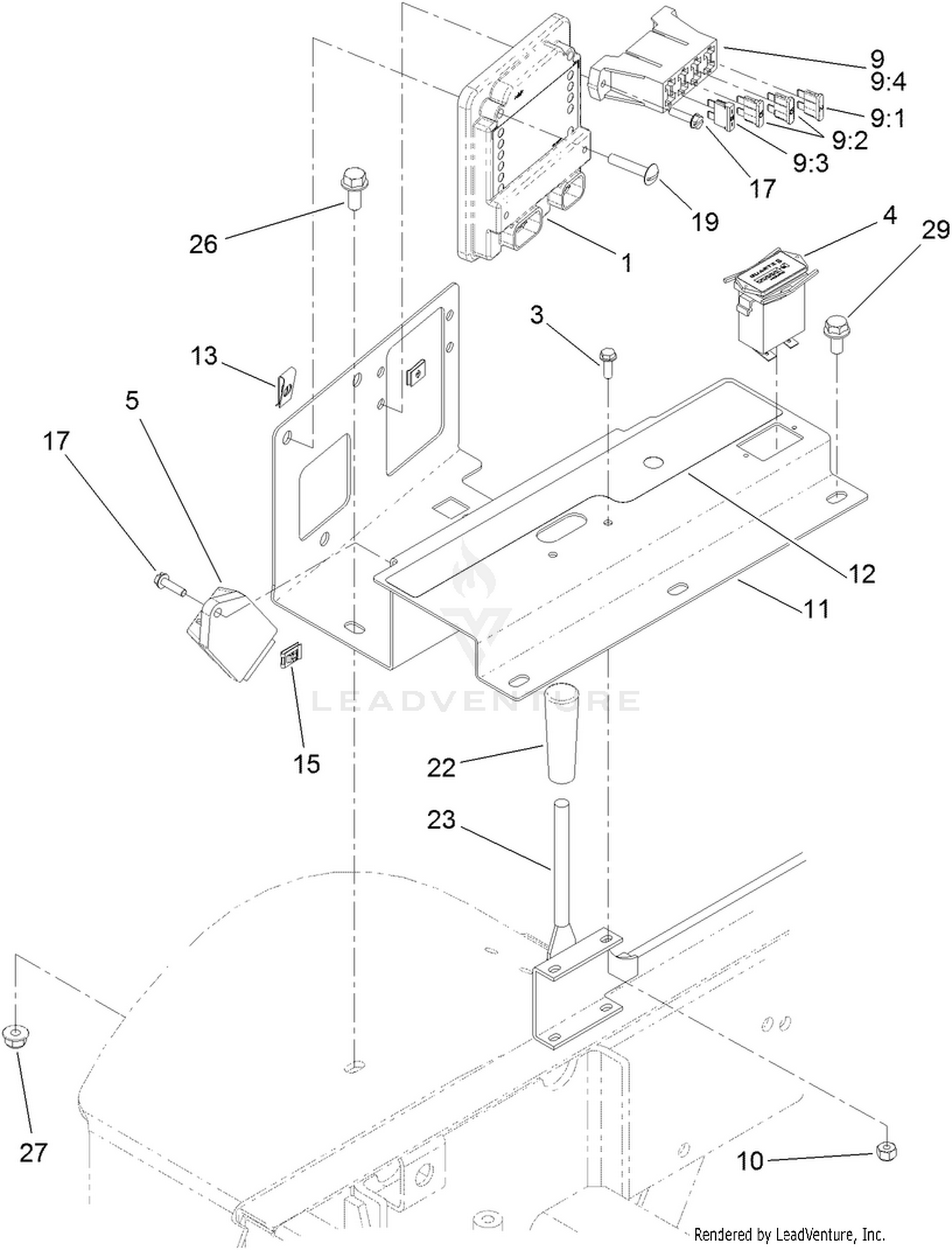 Lower Control Panel Assembly
