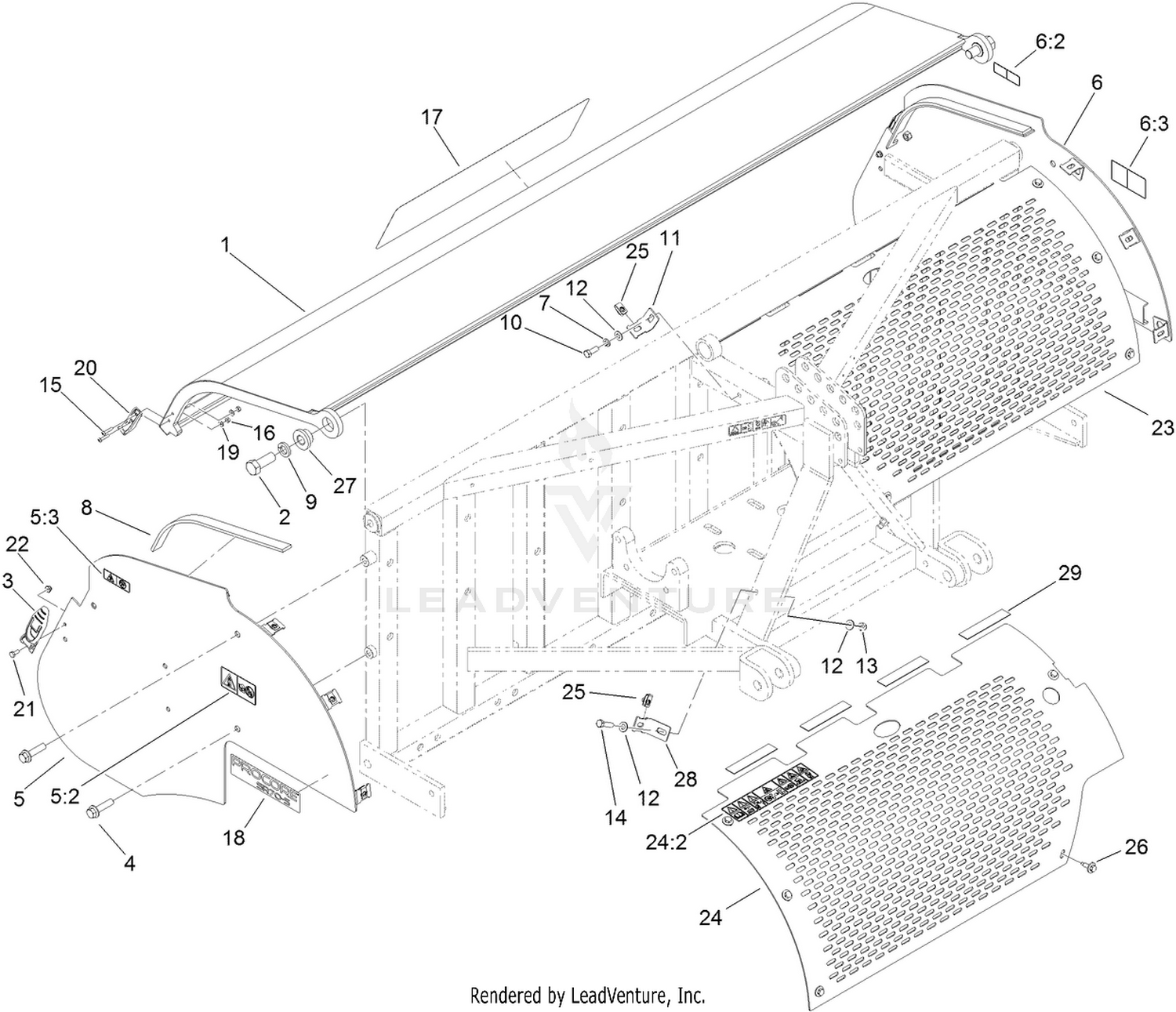 Screen and Hood Assembly