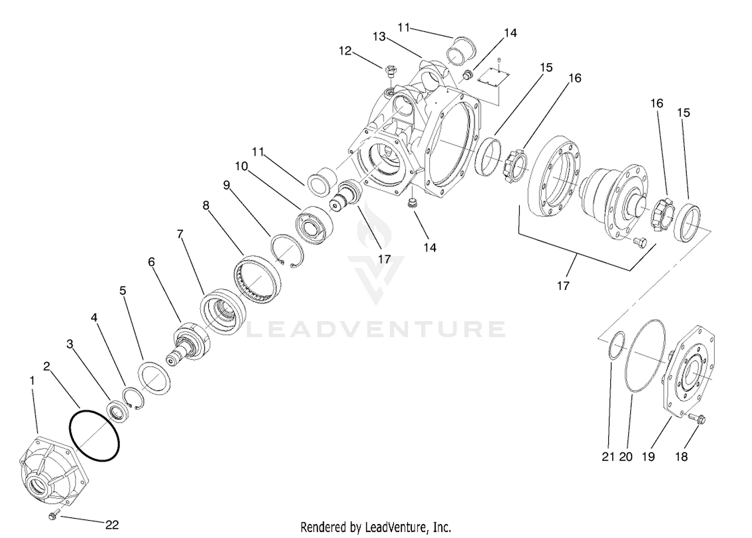 4wd Axle-Housing Assembly