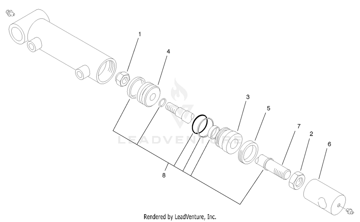 Hydraulic Cylinder Assembly No. 95-8978