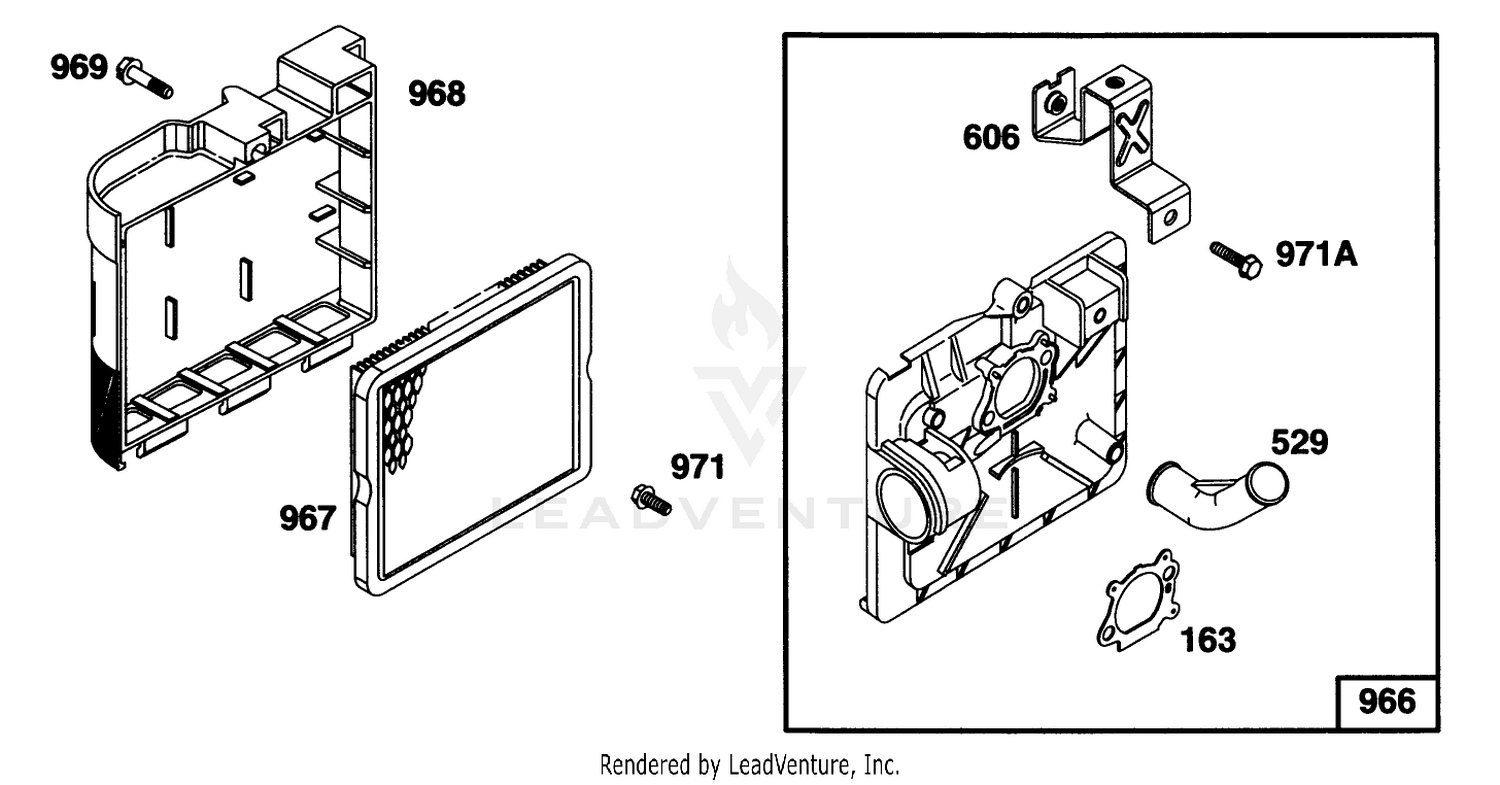 Engine Briggs  Stratton Model 127802-0640-01 5