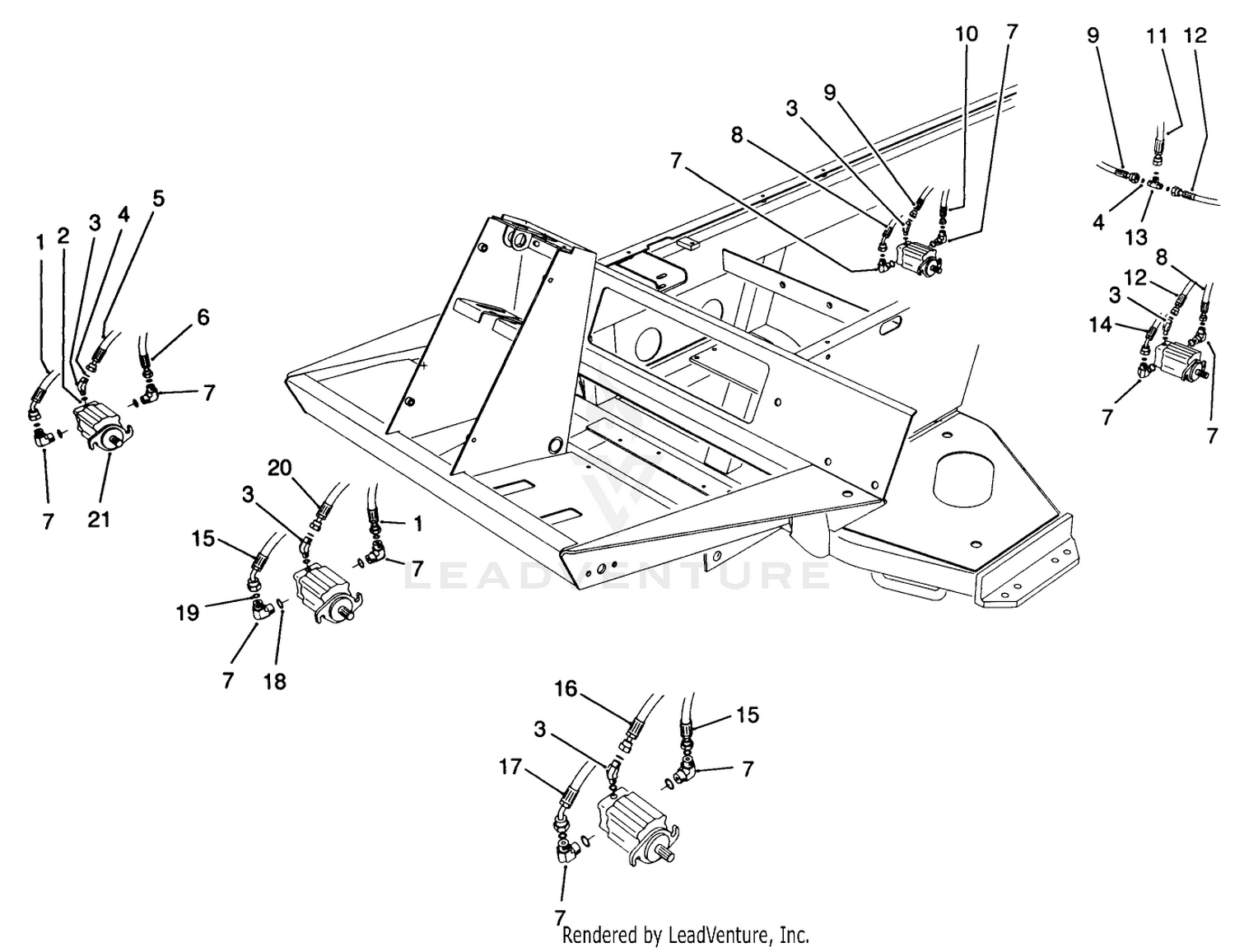 Cutting Unit Hydraulic Components