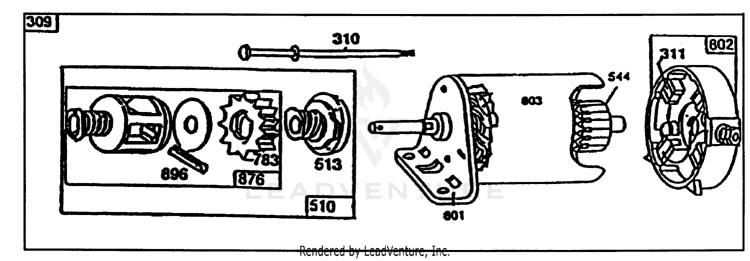 Starter - Briggs  Stratton No. 191707-0121-01