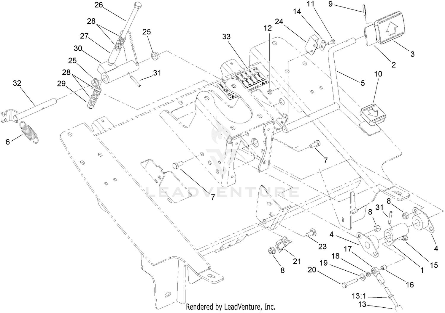 Traction Pedal Assembly