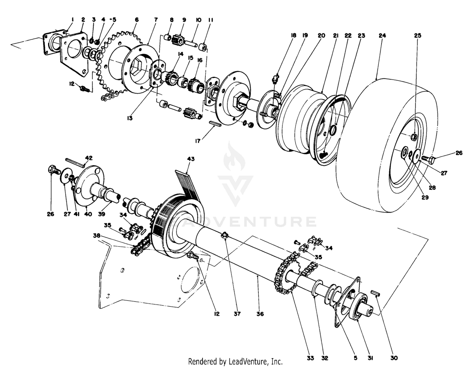 Axle  Drive Shaft Assembly