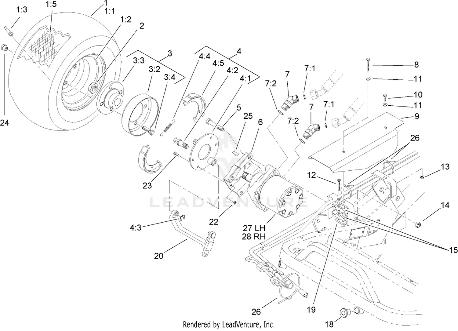 Front Wheel and Brake Assembly