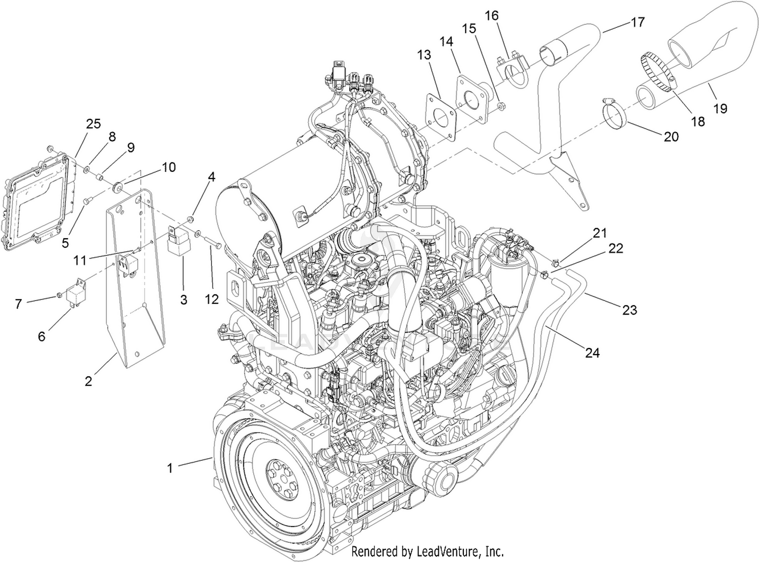 Engine and Controller Assembly
