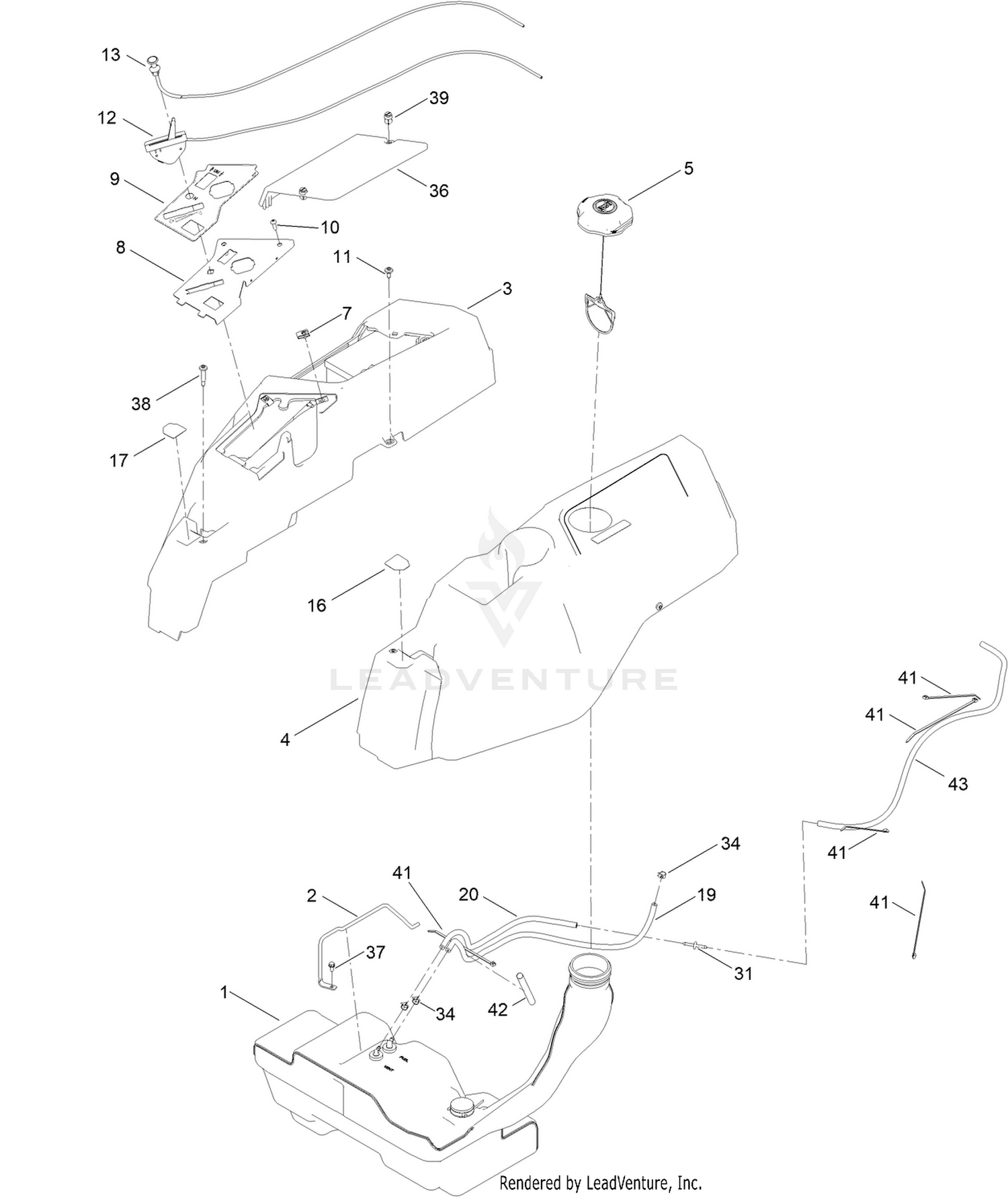 Body Styling and Fuel Pod Assembly