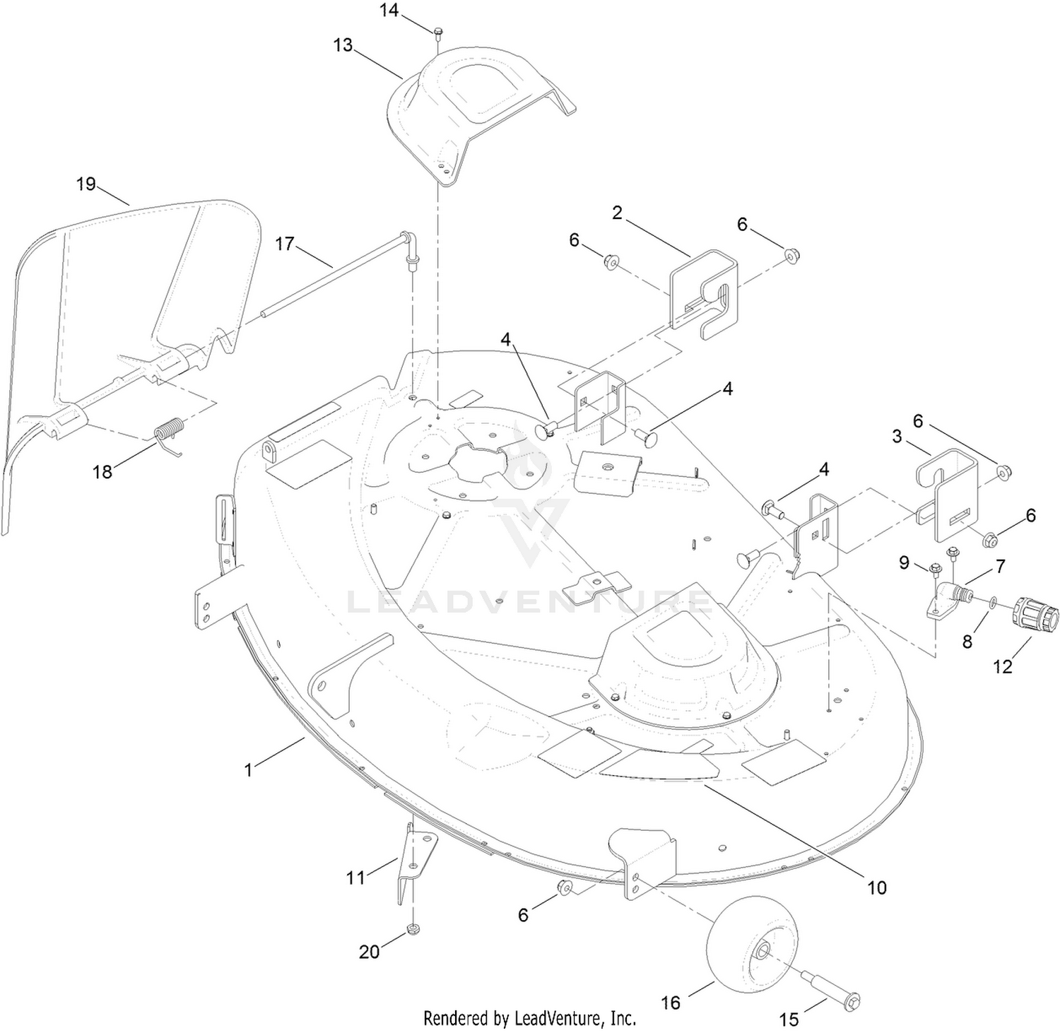 42 Inch Deck Assembly