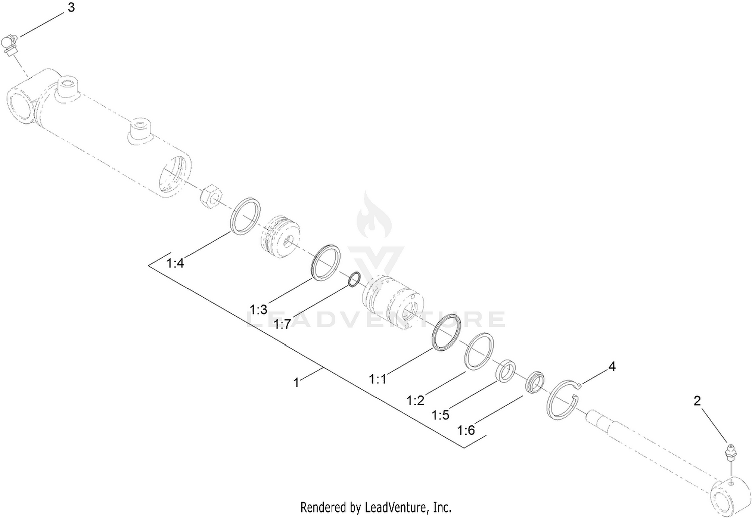 Hydraulic Cylinder Assembly No. 119-6989