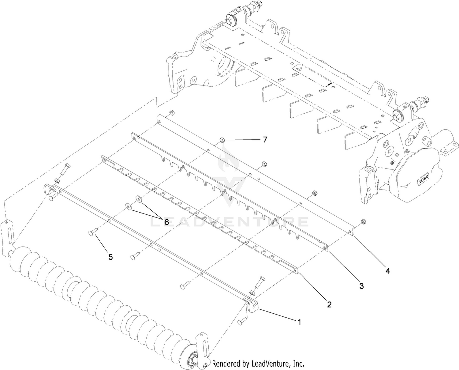 Comb/Scraper Assembly