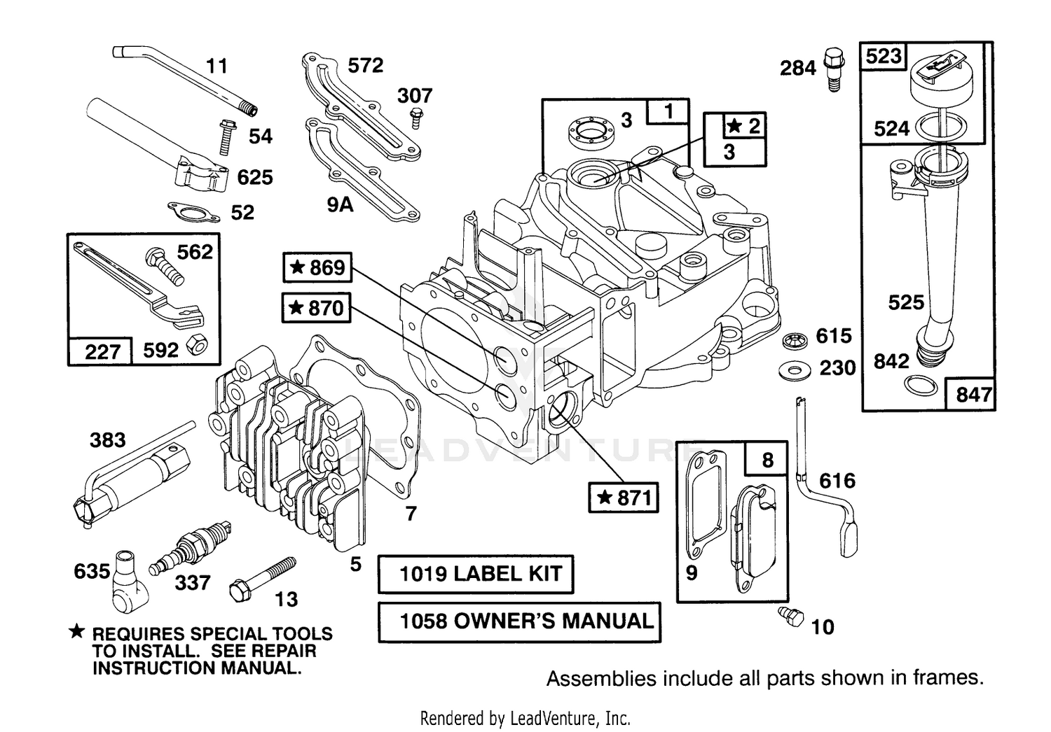 Engine Briggs  Stratton Model 12e802-0620-01