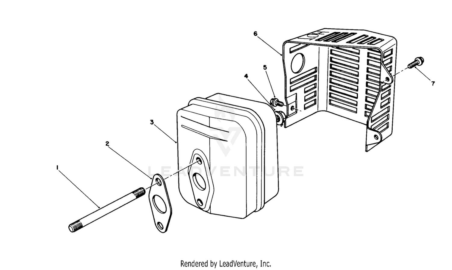 Muffler Assembly (model No. Vml0-7)
