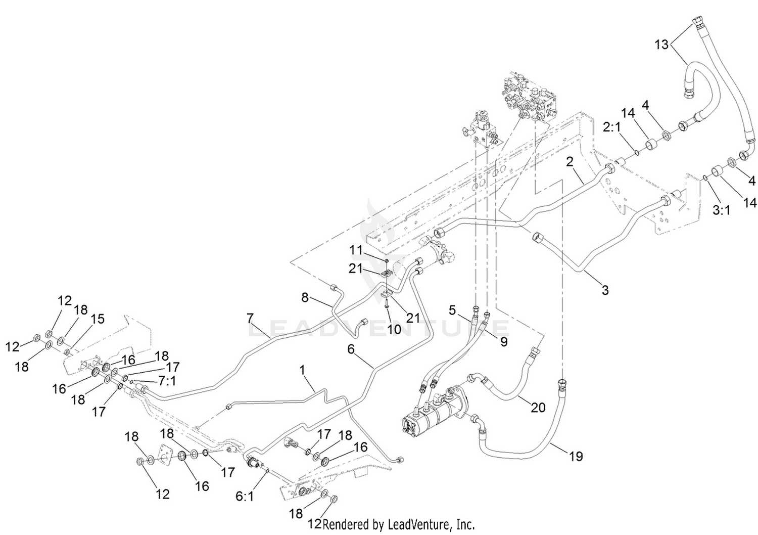 Hydraulic Mow Circuit Assembly