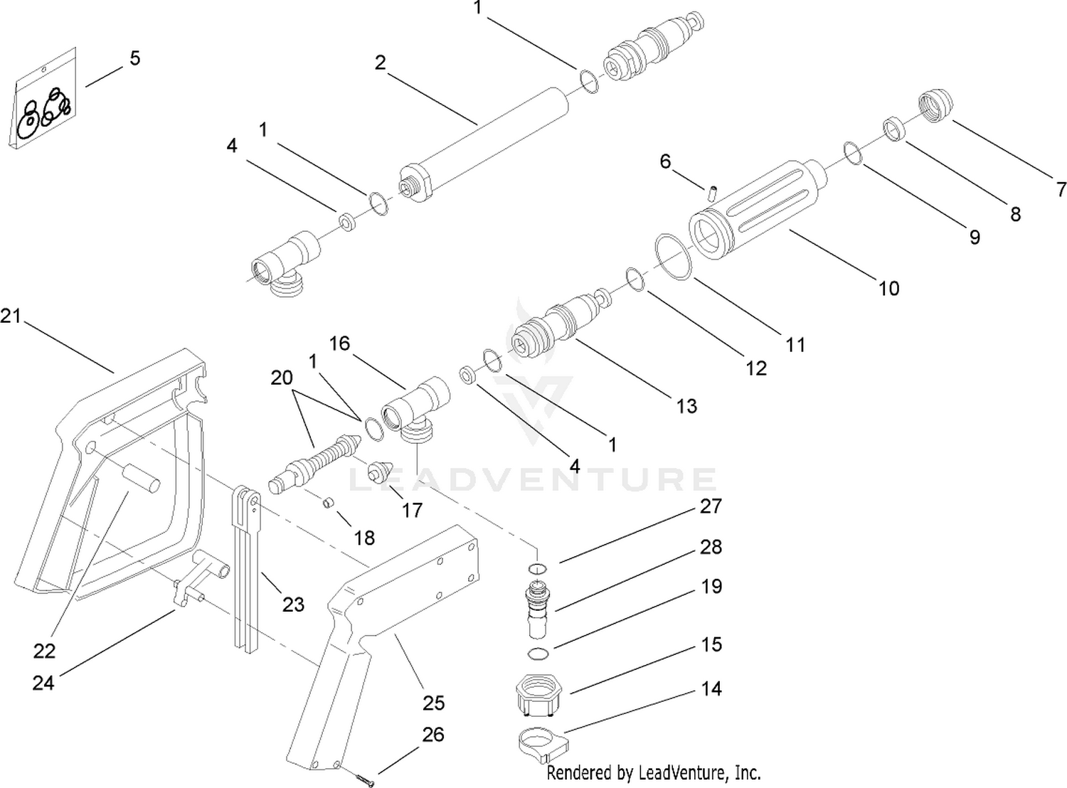 Handgun Assembly No. 100-6733