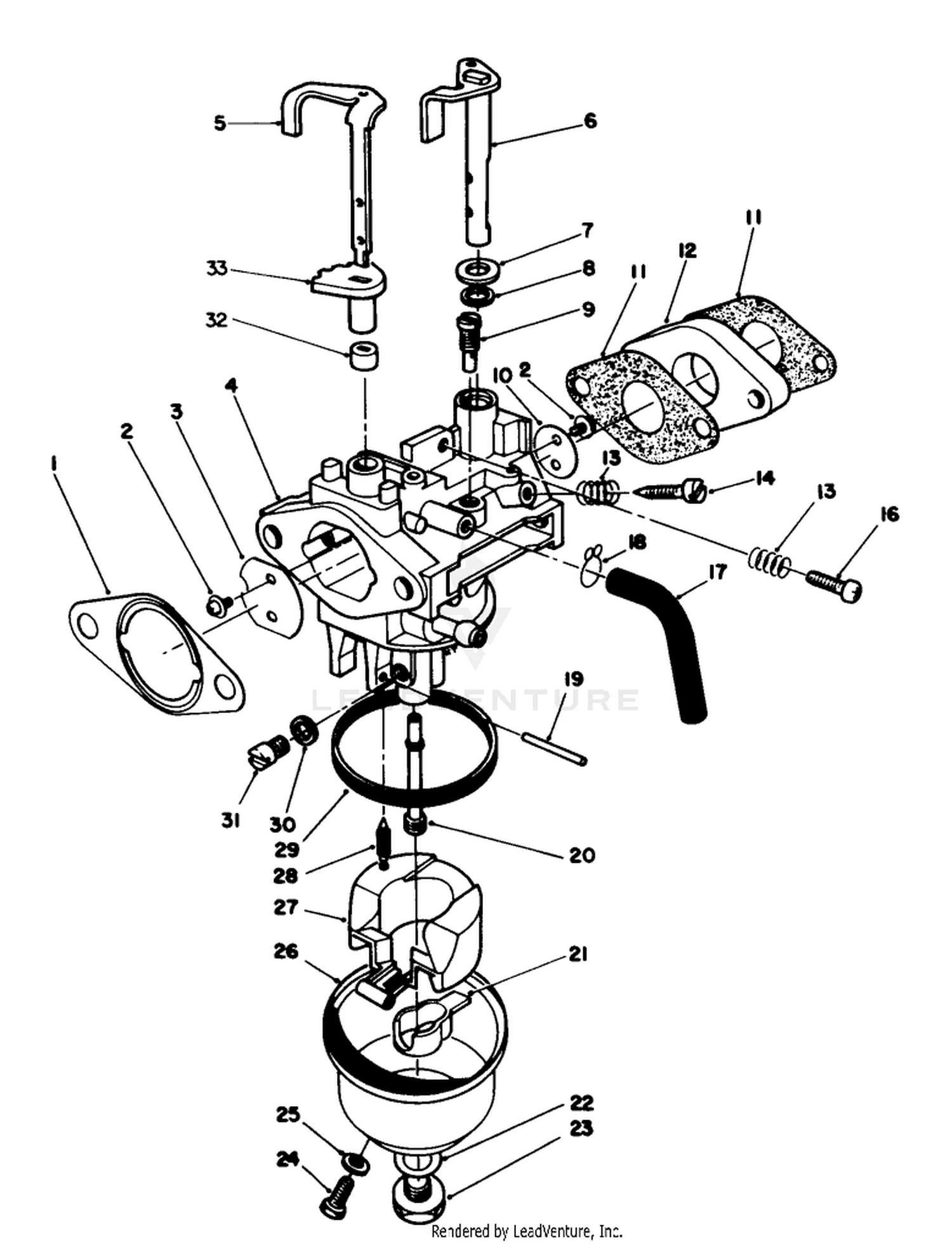 Carburetor Assembly (model No. Vmh7)