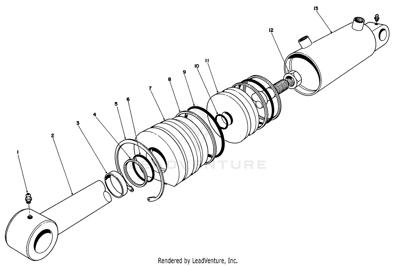 Hydraulic Lift Cylinder No. 66-1250