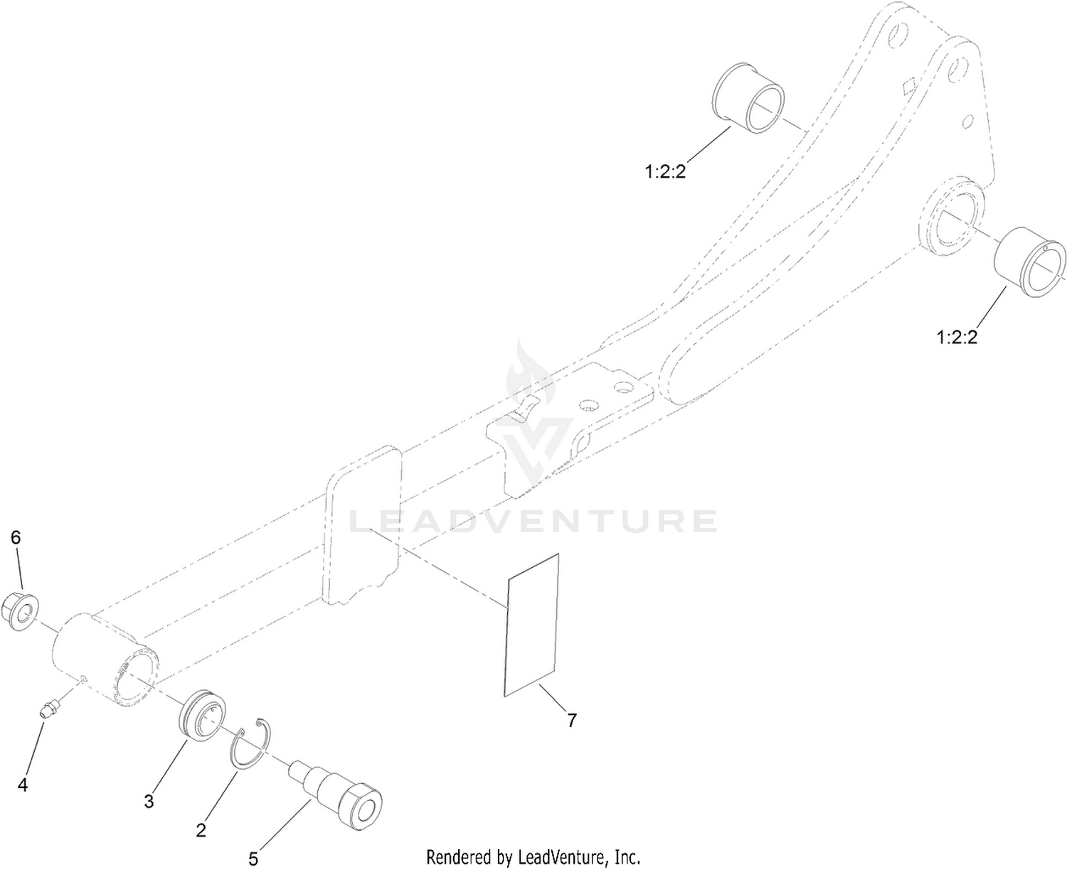 LH Lift Arm Assembly No. 138-7419SP