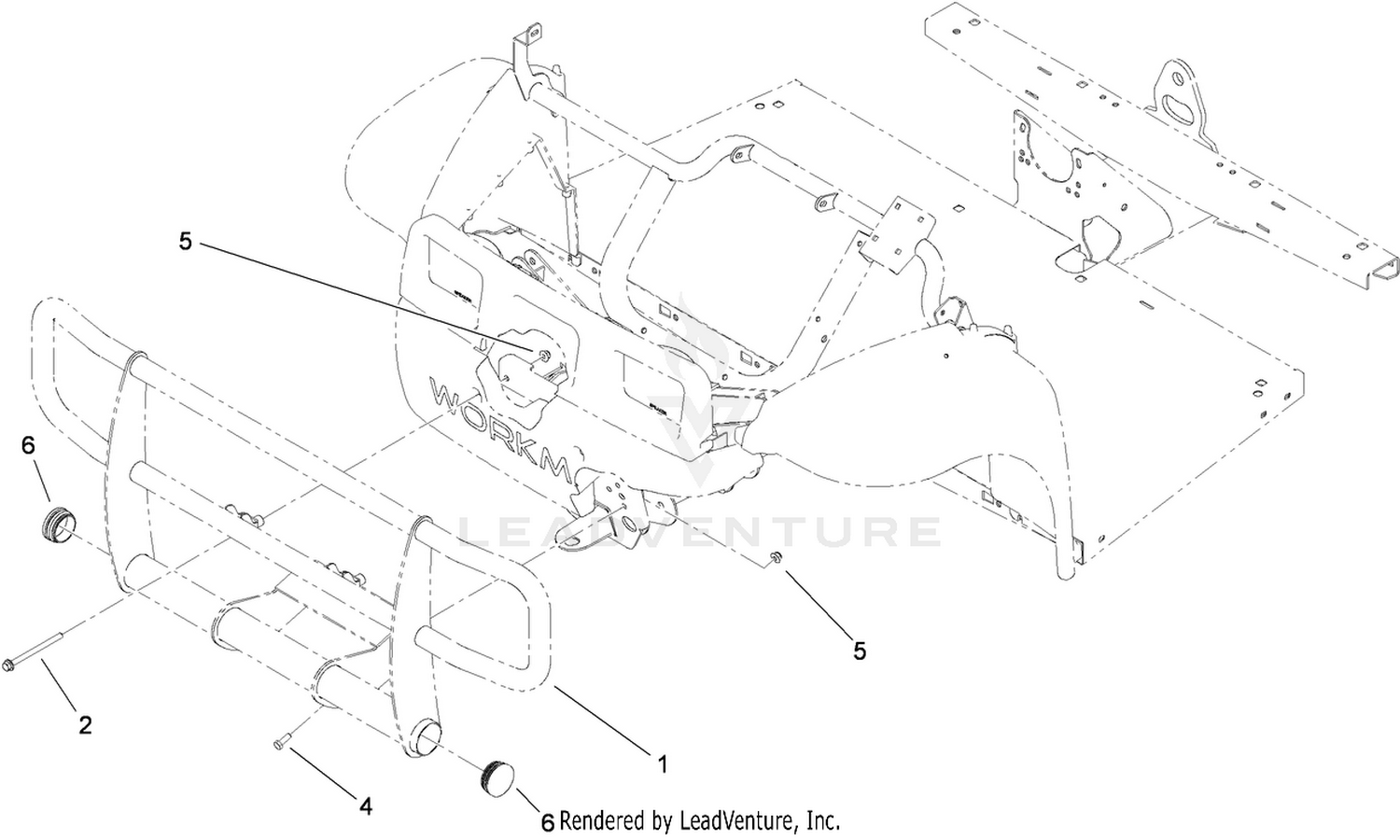 Heavy-Duty Brushguard and Bumper Assembly