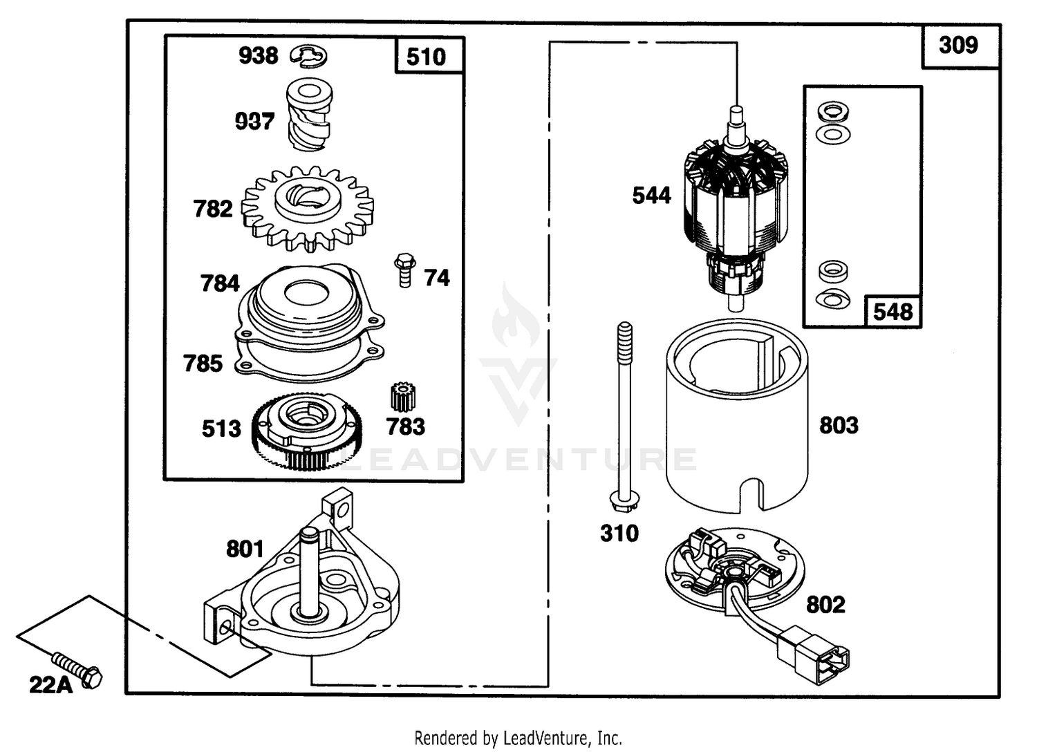 Engine Briggs  Stratton Model 128807-0658-01 7