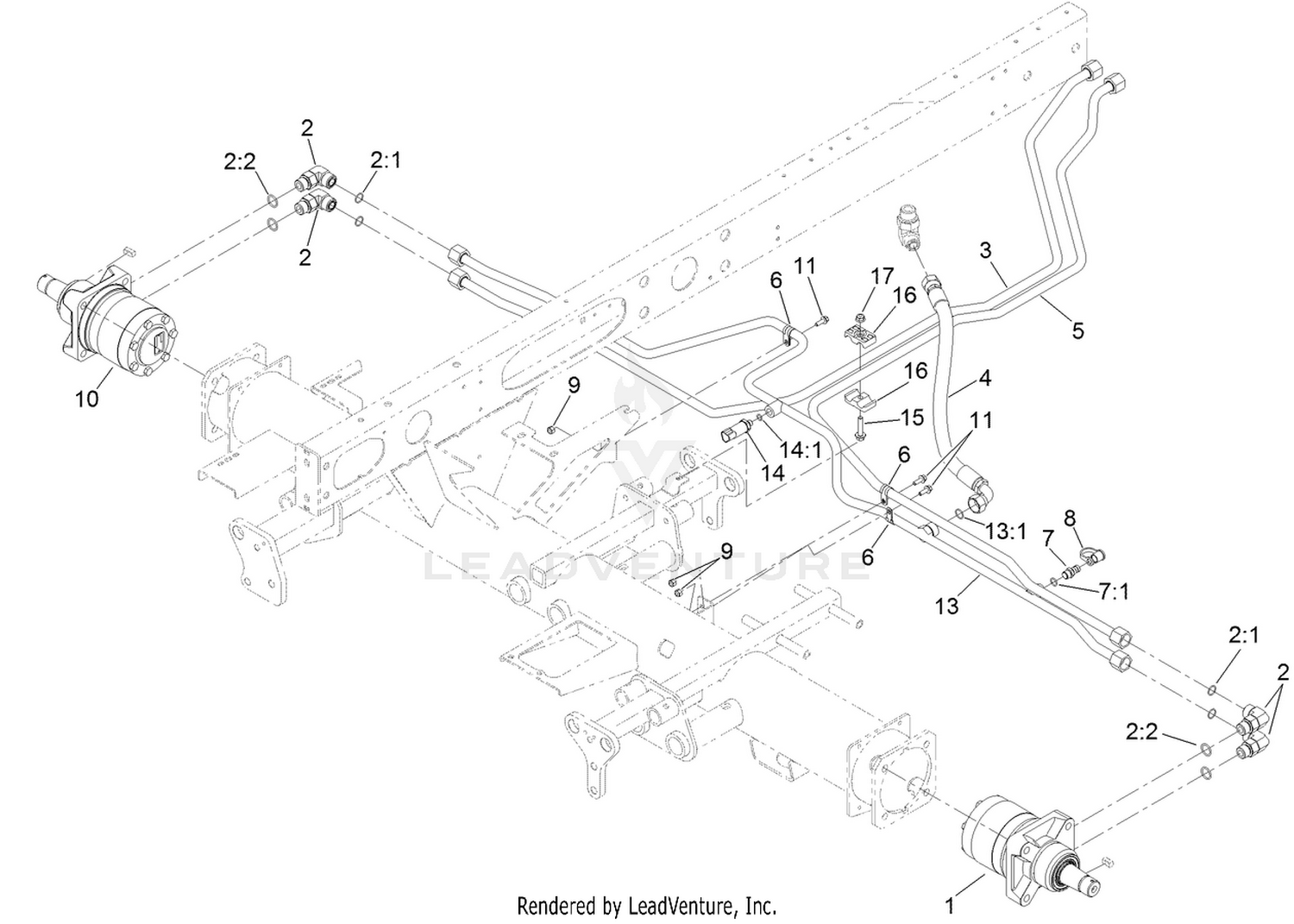 Front Traction Hydraulic Circuit