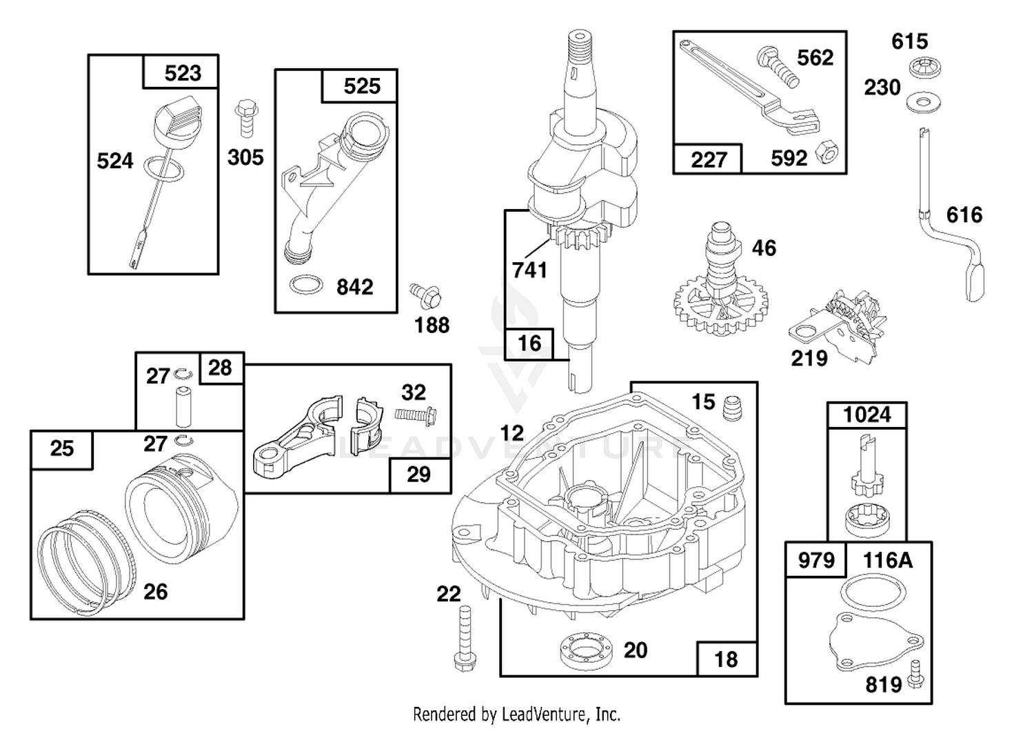 Engine Gts 150 (model No. 20476 Only) 2
