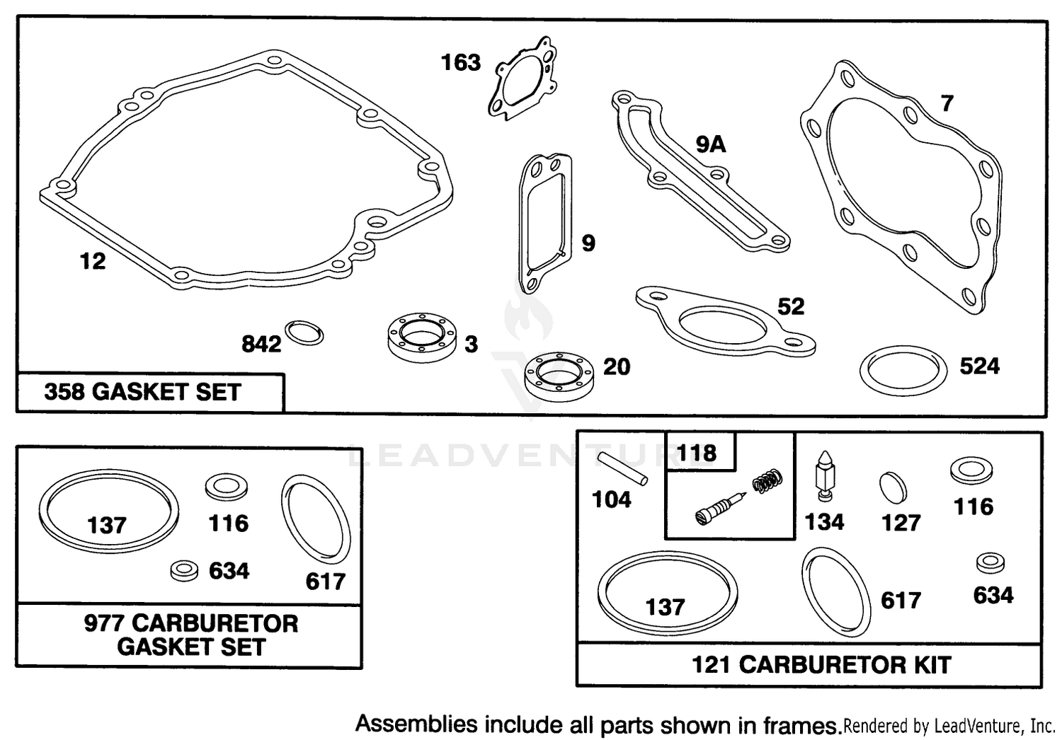 Engine Briggs  Stratton Model 127702-0115-01 9