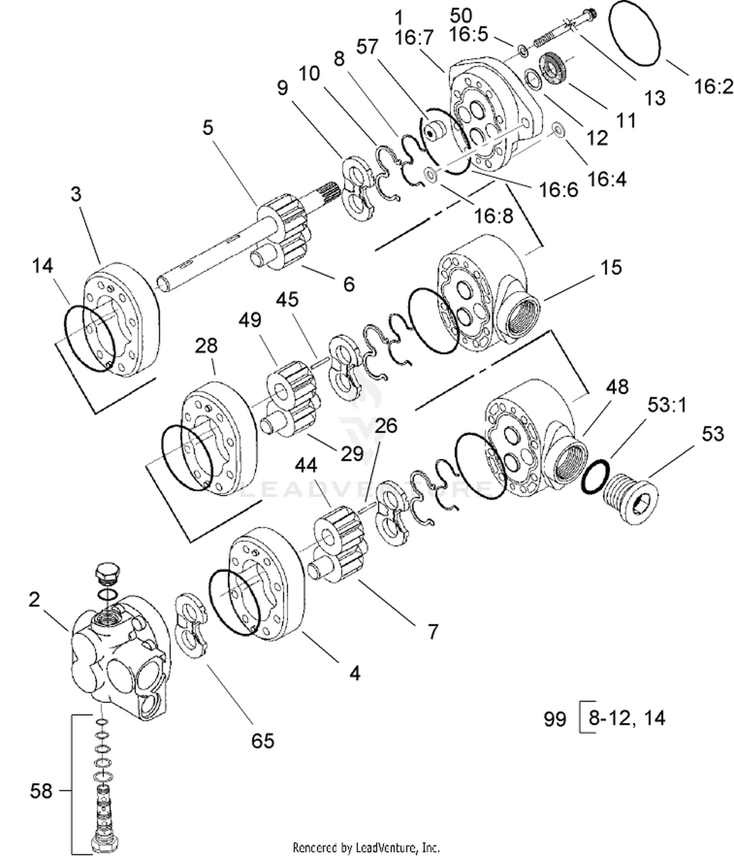 Triple Pump Assembly No. 105-9845