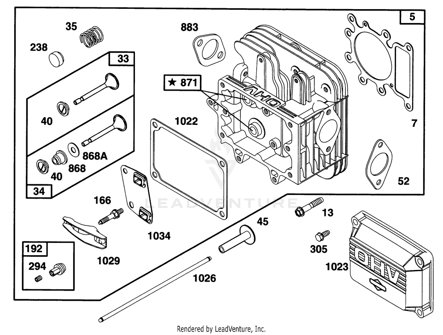 Engine Briggs  Stratton Model 28q777-0668-A1 2