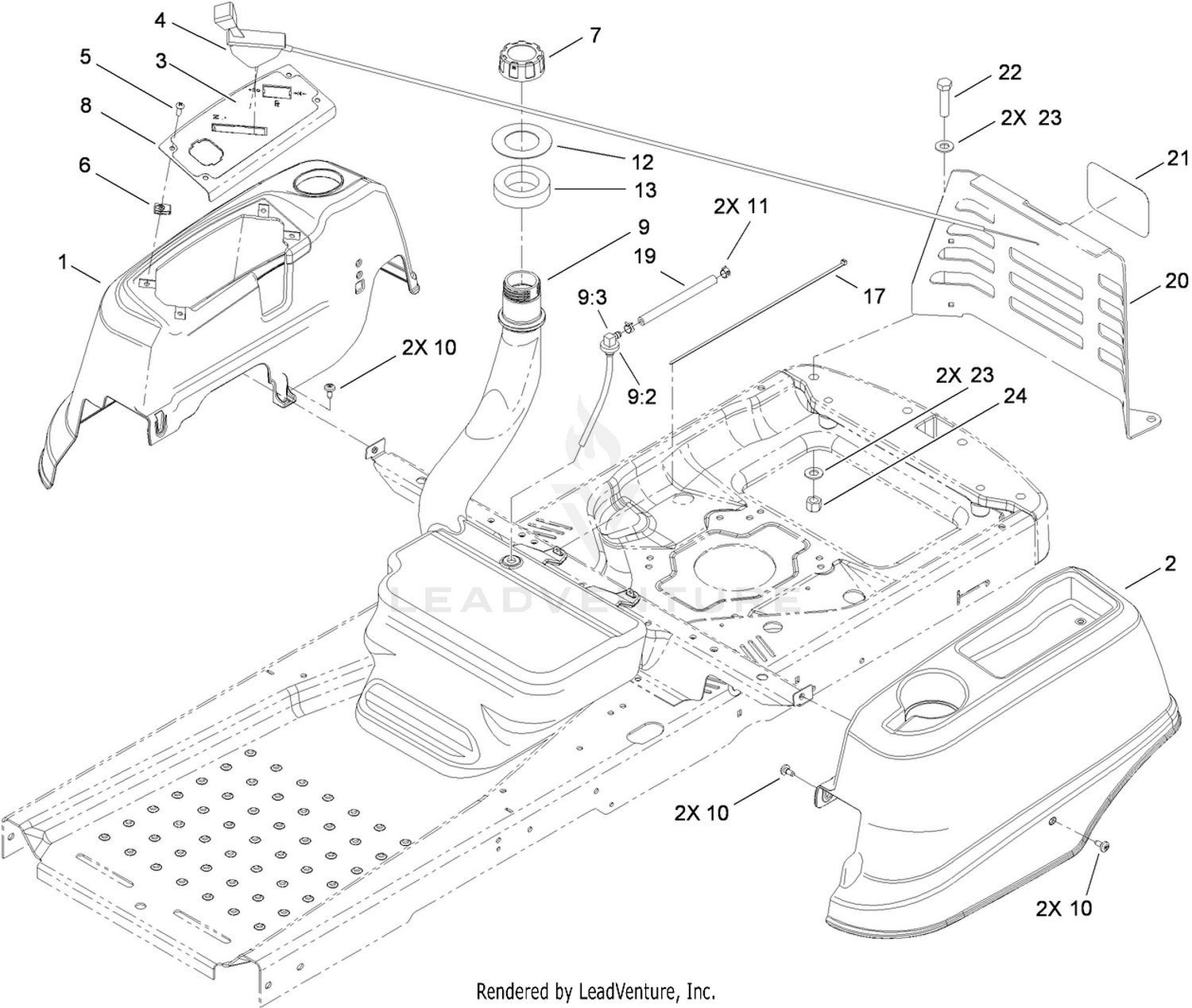 Fuel Delivery and Body Styling Assembly