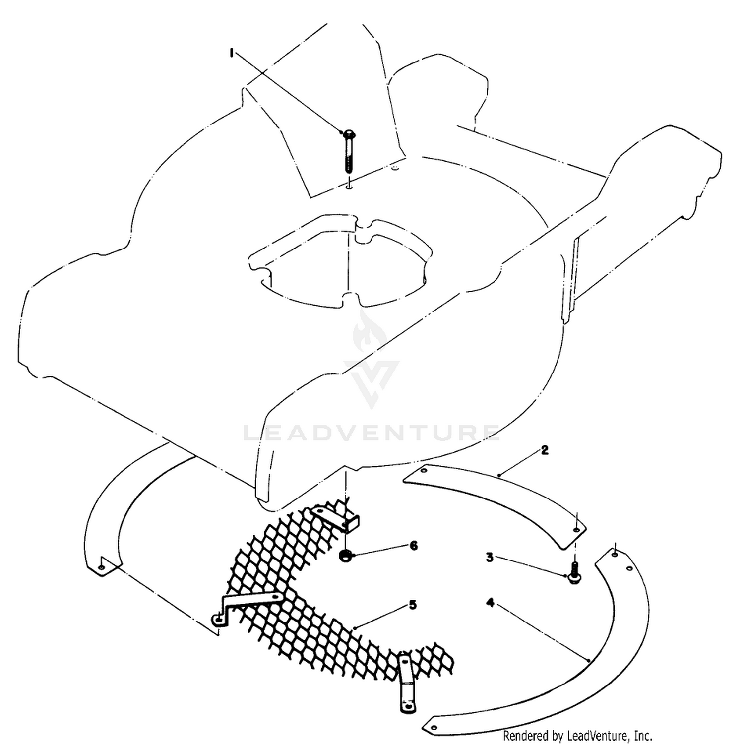 Leaf Shredder Kit No. 59100 (optional)